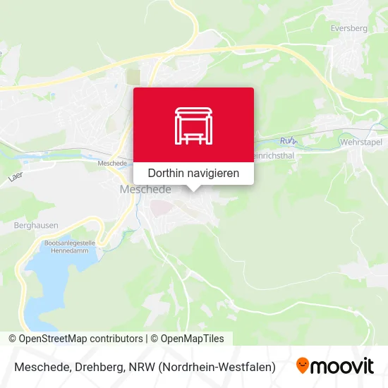 Meschede, Drehberg Karte