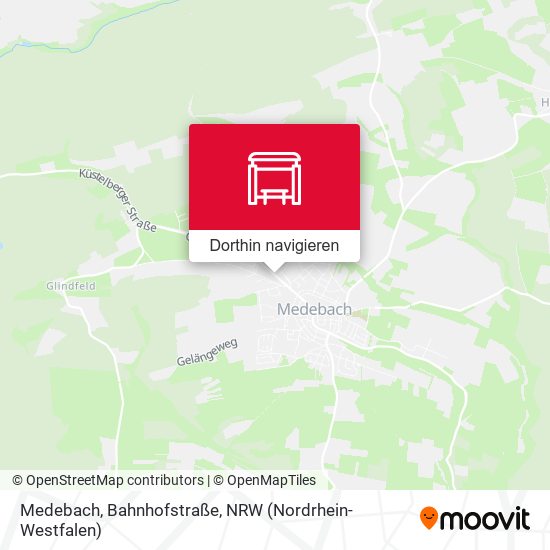 Medebach, Bahnhofstraße Karte