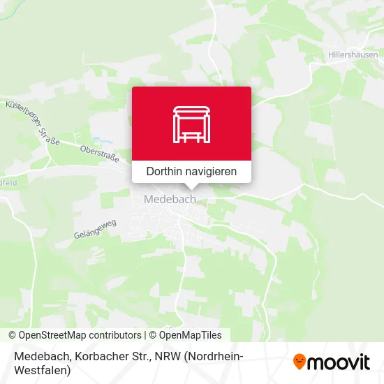 Medebach, Korbacher Str. Karte