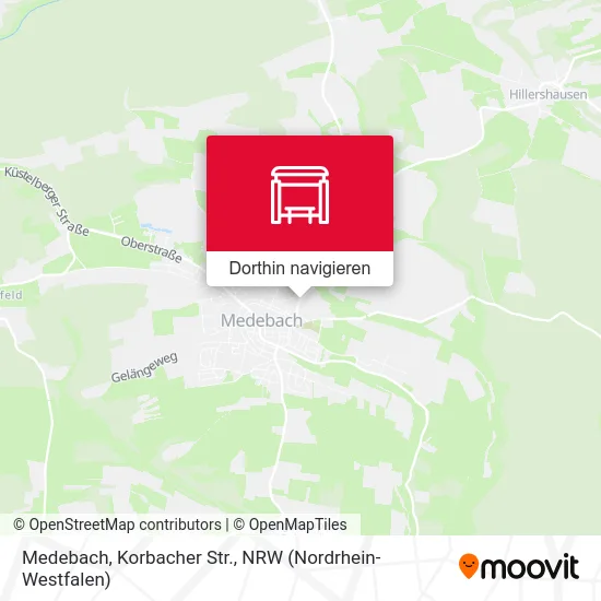 Medebach, Korbacher Str. Karte
