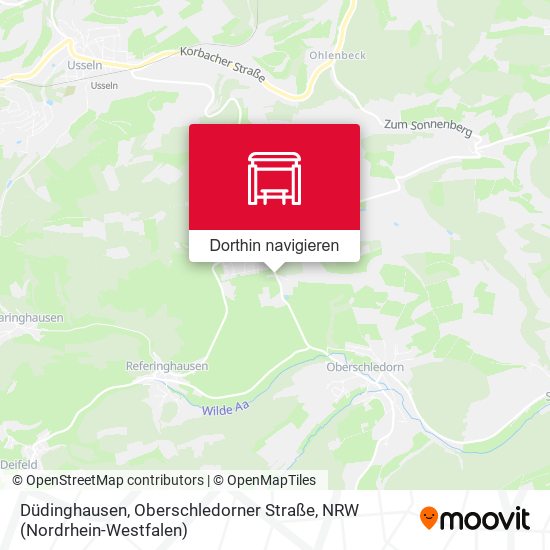 Düdinghausen, Oberschledorner Straße Karte