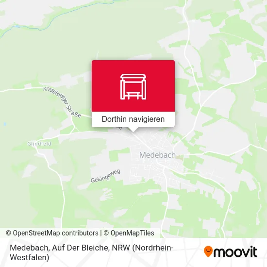 Medebach, Auf Der Bleiche Karte