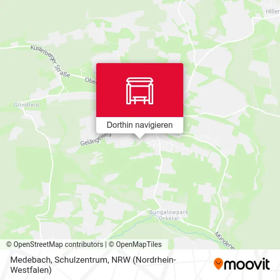 Medebach, Schulzentrum Karte