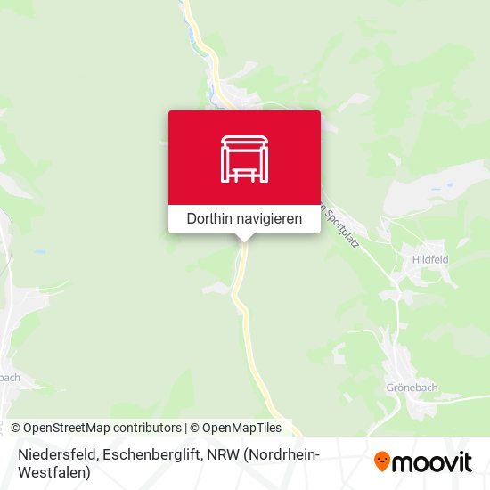 Niedersfeld, Eschenberglift Karte