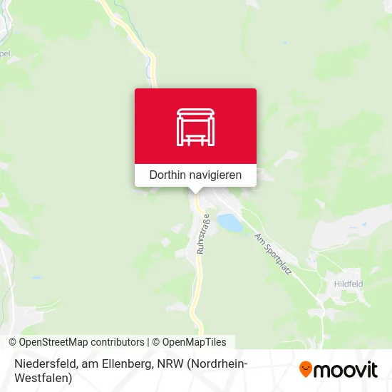 Niedersfeld, am Ellenberg Karte