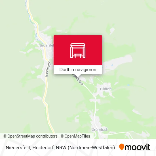 Niedersfeld, Heidedorf Karte
