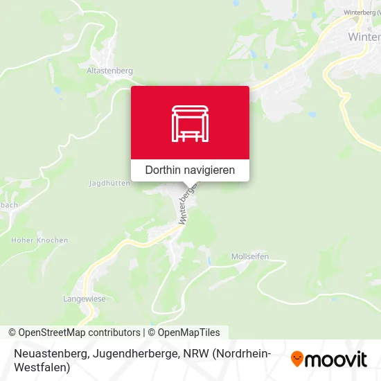 Neuastenberg, Jugendherberge Karte