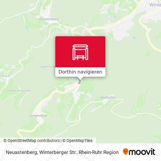 Neuastenberg, Winterberger Str. Karte