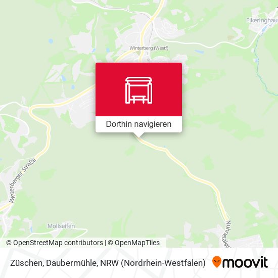 Züschen, Daubermühle Karte