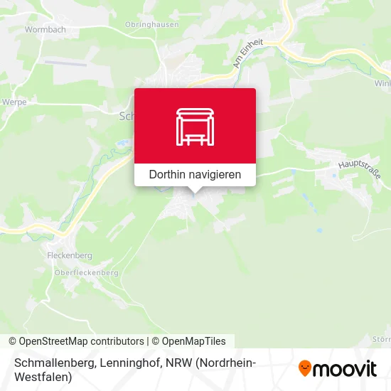 Schmallenberg, Lenninghof Karte