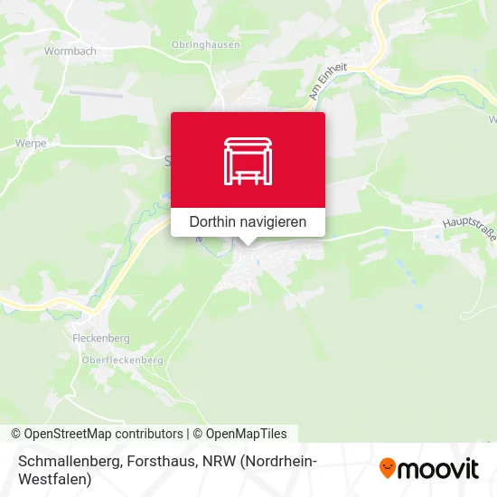 Schmallenberg, Forsthaus Karte