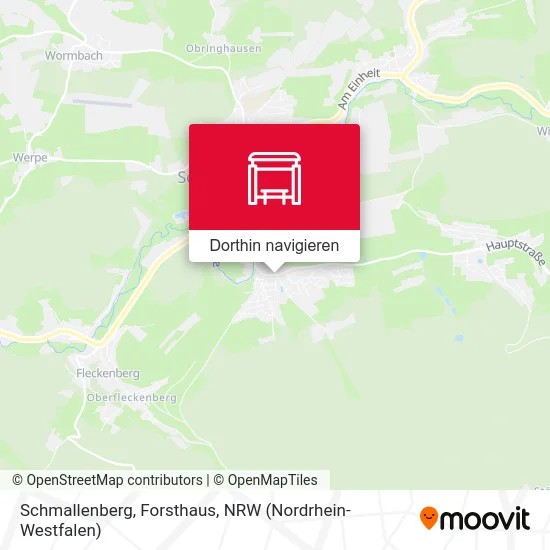 Schmallenberg, Forsthaus Karte