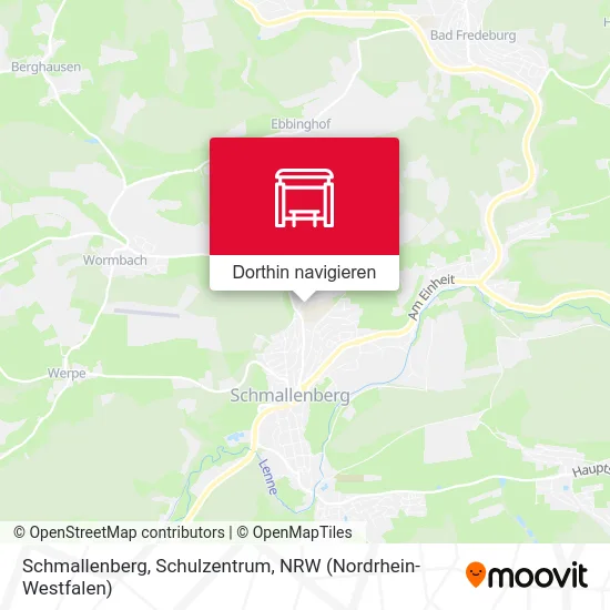 Schmallenberg, Schulzentrum Karte