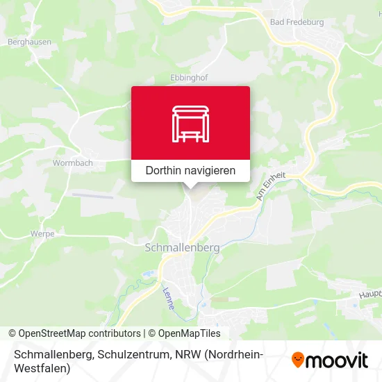 Schmallenberg, Schulzentrum Karte