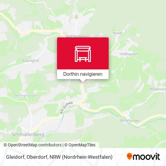 Gleidorf, Oberdorf Karte