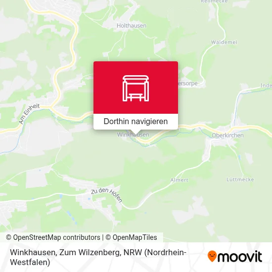 Winkhausen, Zum Wilzenberg Karte