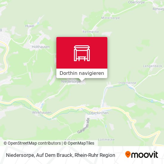 Niedersorpe, Auf Dem Brauck Karte