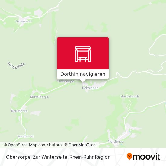 Obersorpe, Zur Winterseite Karte