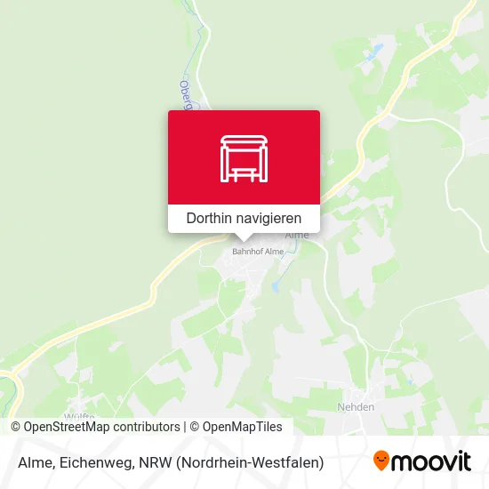 Alme, Eichenweg Karte