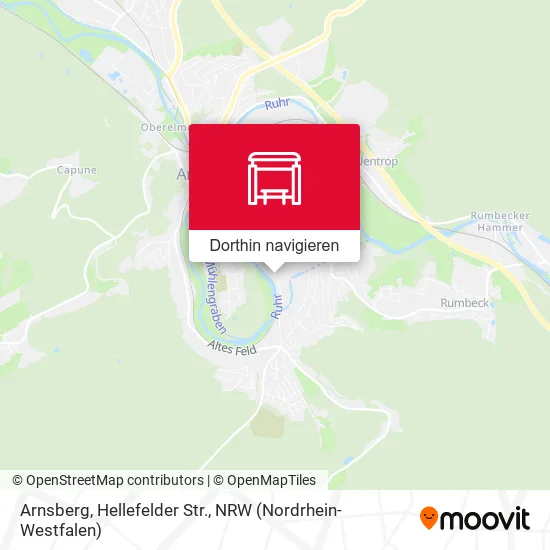 Arnsberg, Hellefelder Str. Karte