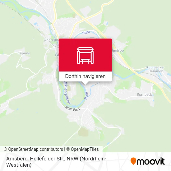 Arnsberg, Hellefelder Str. Karte