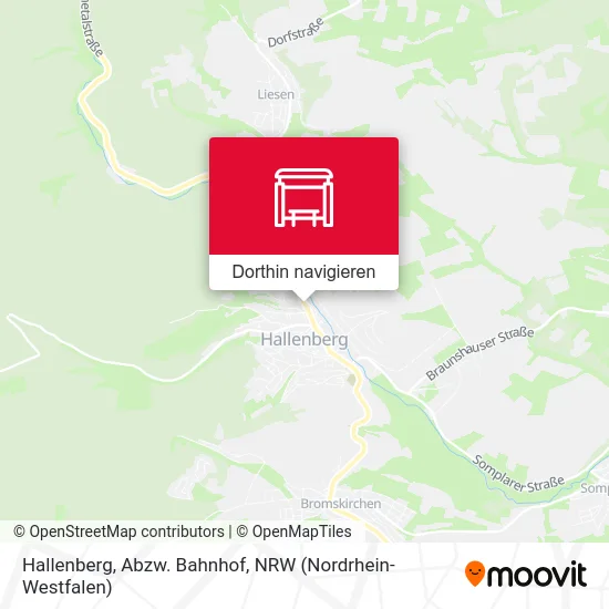 Hallenberg, Abzw. Bahnhof Karte
