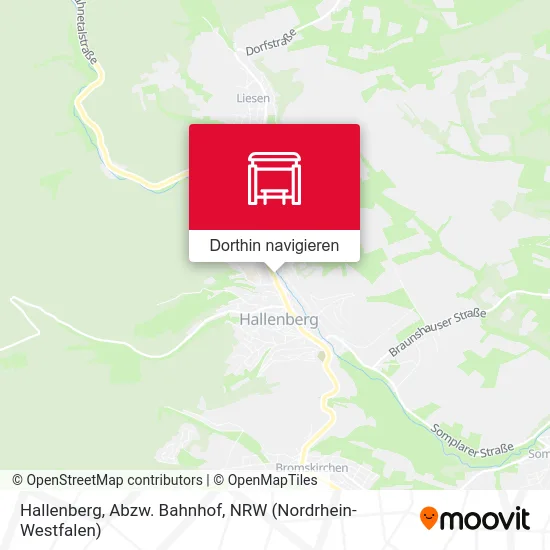 Hallenberg, Abzw. Bahnhof Karte