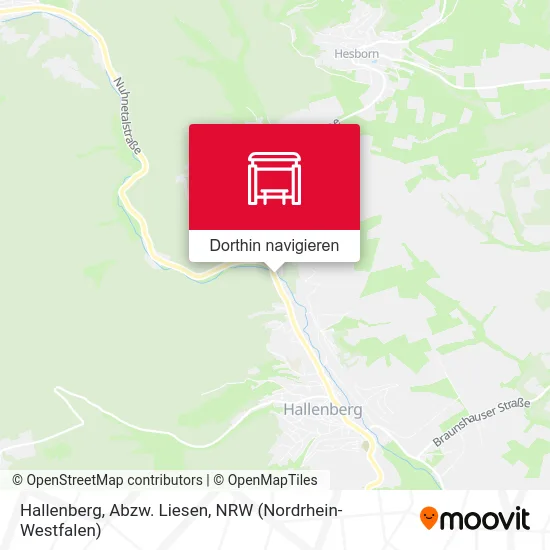 Hallenberg, Abzw. Liesen Karte