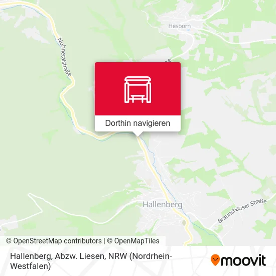 Hallenberg, Abzw. Liesen Karte