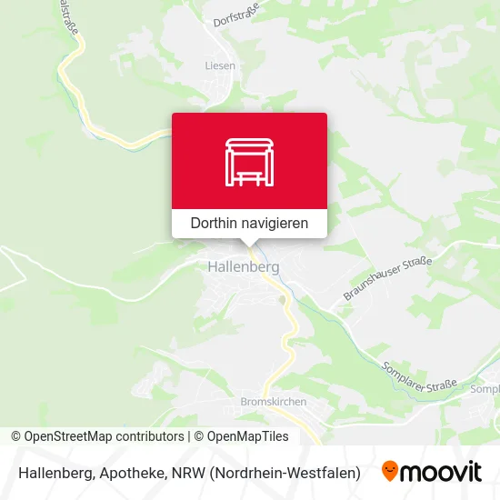 Hallenberg, Apotheke Karte
