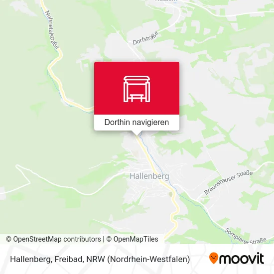 Hallenberg, Freibad Karte