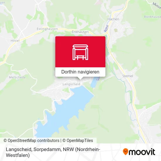 Langscheid, Sorpedamm Karte