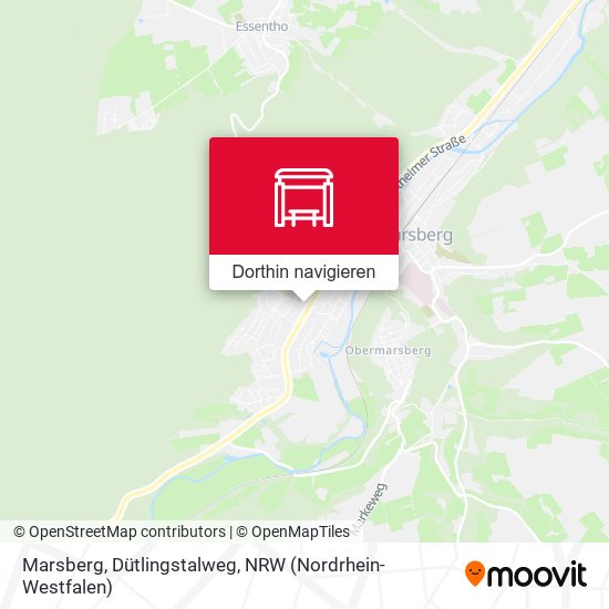 Marsberg, Dütlingstalweg Karte