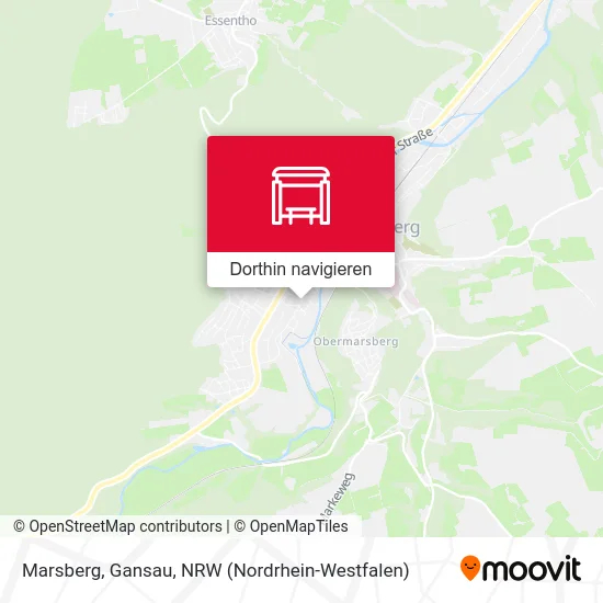 Marsberg, Gansau Karte