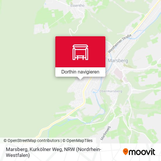 Marsberg, Kurkölner Weg Karte