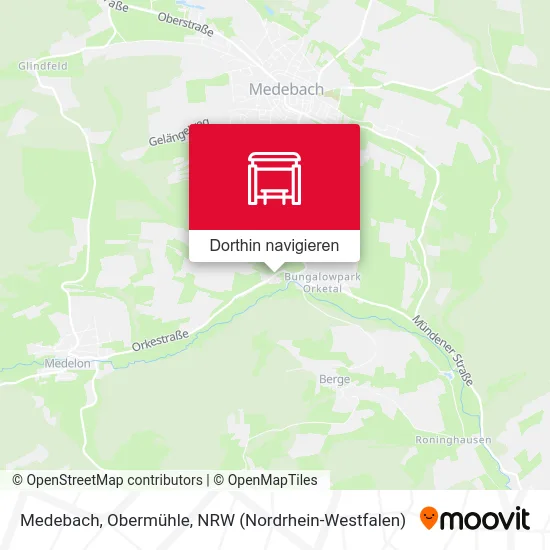 Medebach, Obermühle Karte