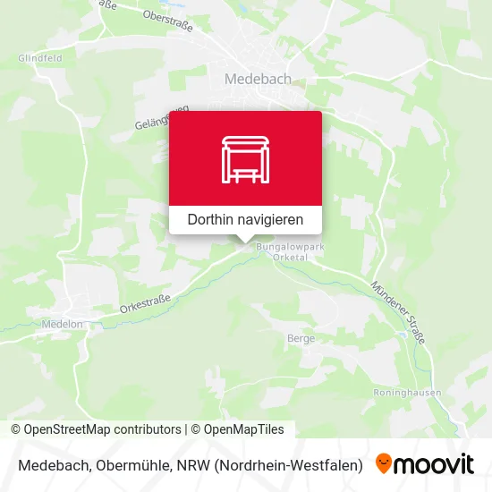 Medebach, Obermühle Karte