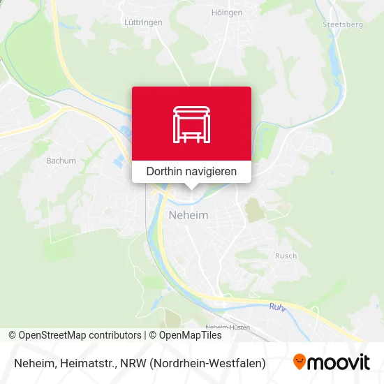 Neheim, Heimatstr. Karte