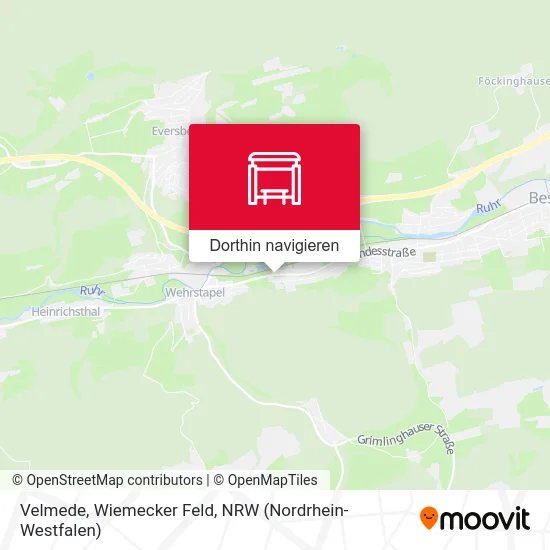 Velmede, Wiemecker Feld Karte