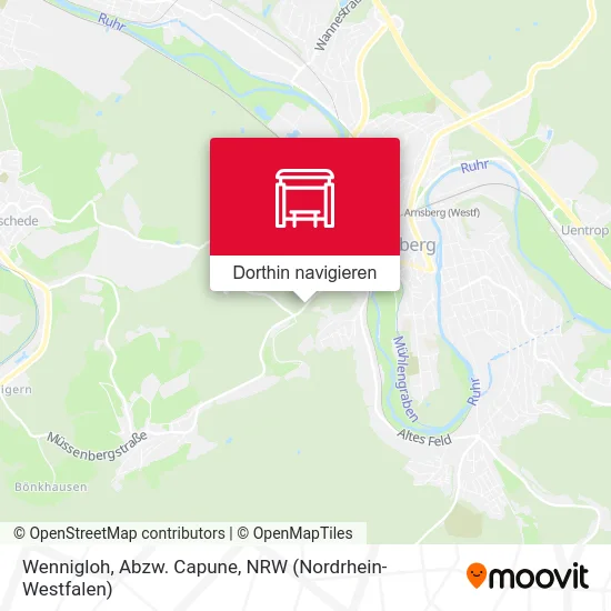 Wennigloh, Abzw. Capune Karte