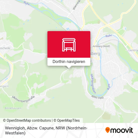 Wennigloh, Abzw. Capune Karte