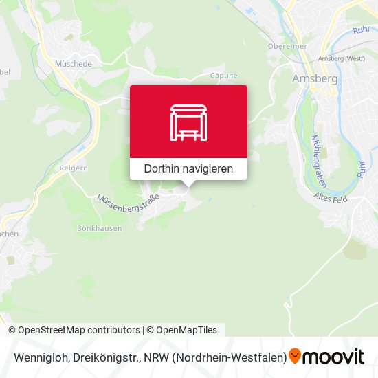 Wennigloh, Dreikönigstr. Karte