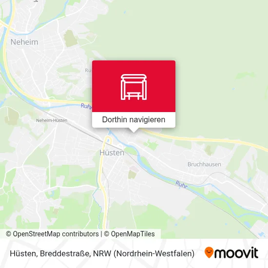 Hüsten, Breddestraße Karte
