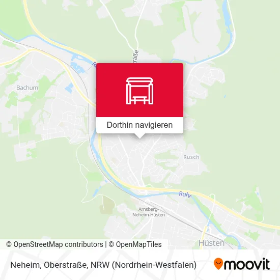 Neheim, Oberstraße Karte
