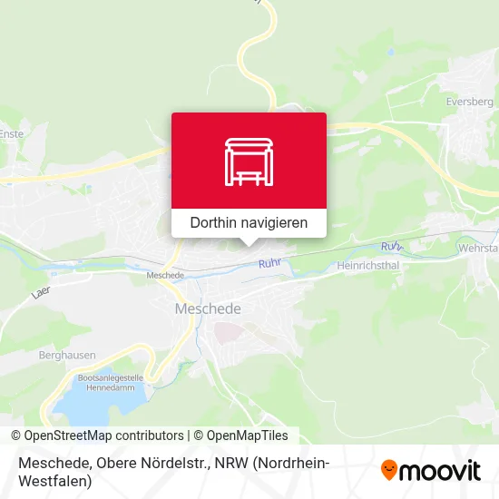 Meschede, Obere Nördelstr. Karte