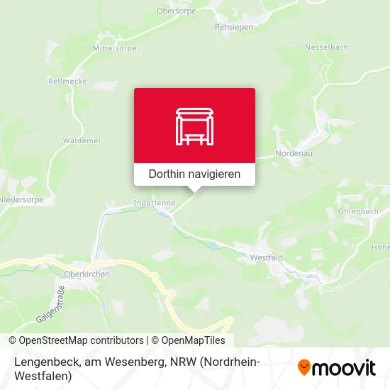 Lengenbeck, am Wesenberg Karte