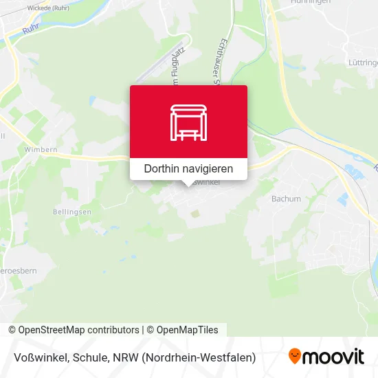 Voßwinkel, Schule Karte