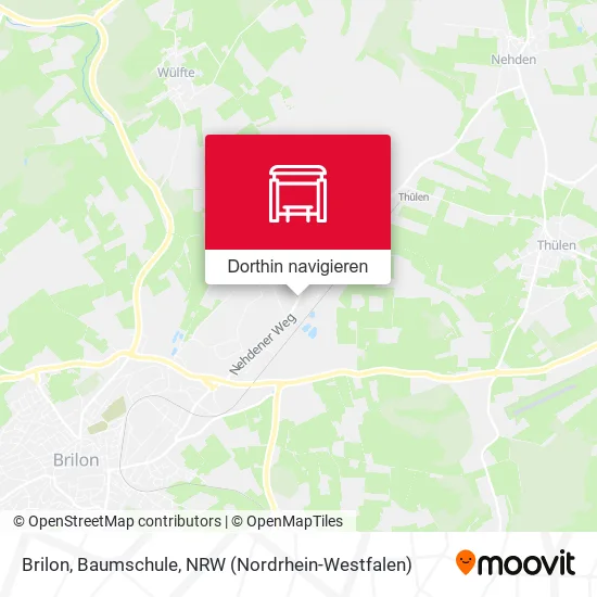 Brilon, Baumschule Karte