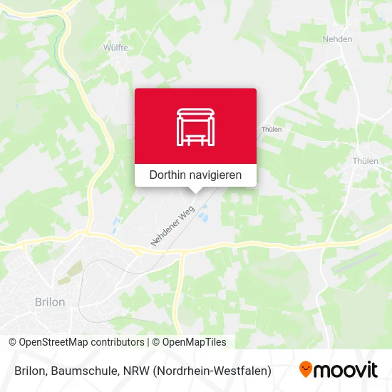 Brilon, Baumschule Karte