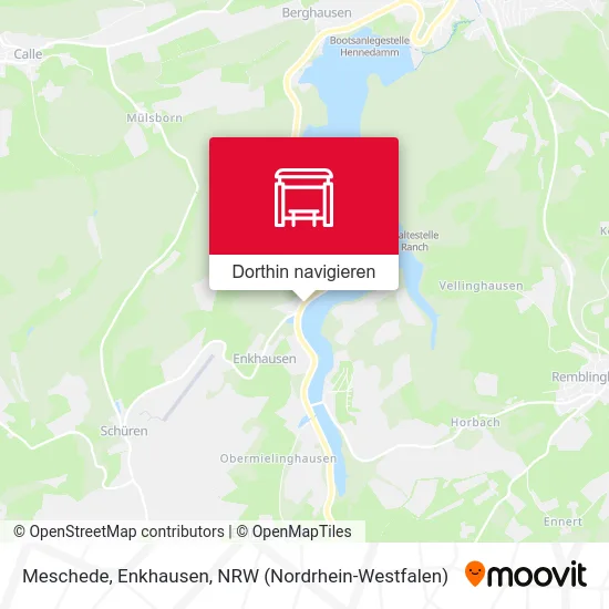 Meschede, Enkhausen Karte